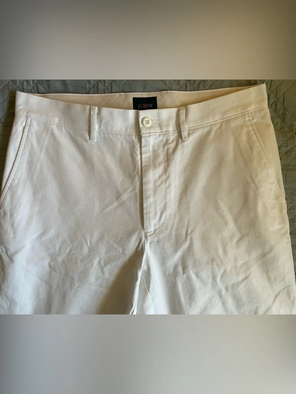 J. CREW Classic chino pant in White Size 32/32 NWT $98 BE611